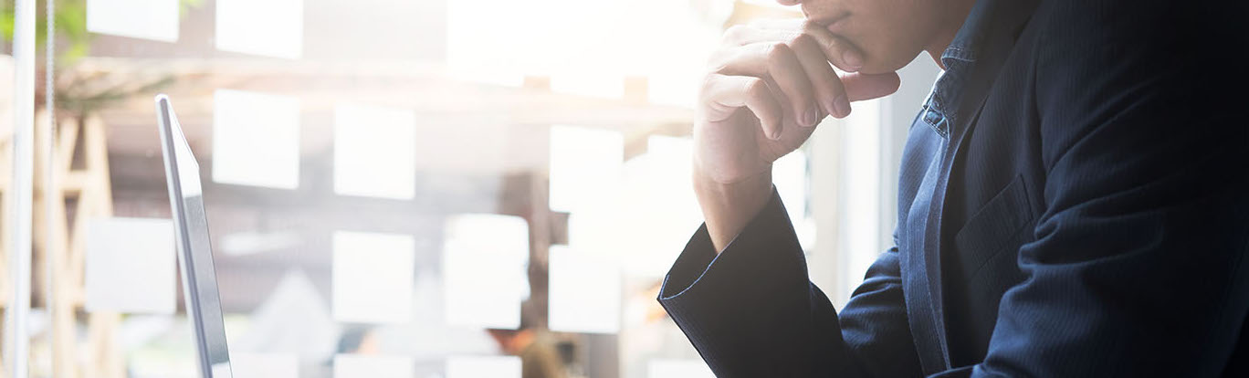 Man working at computer